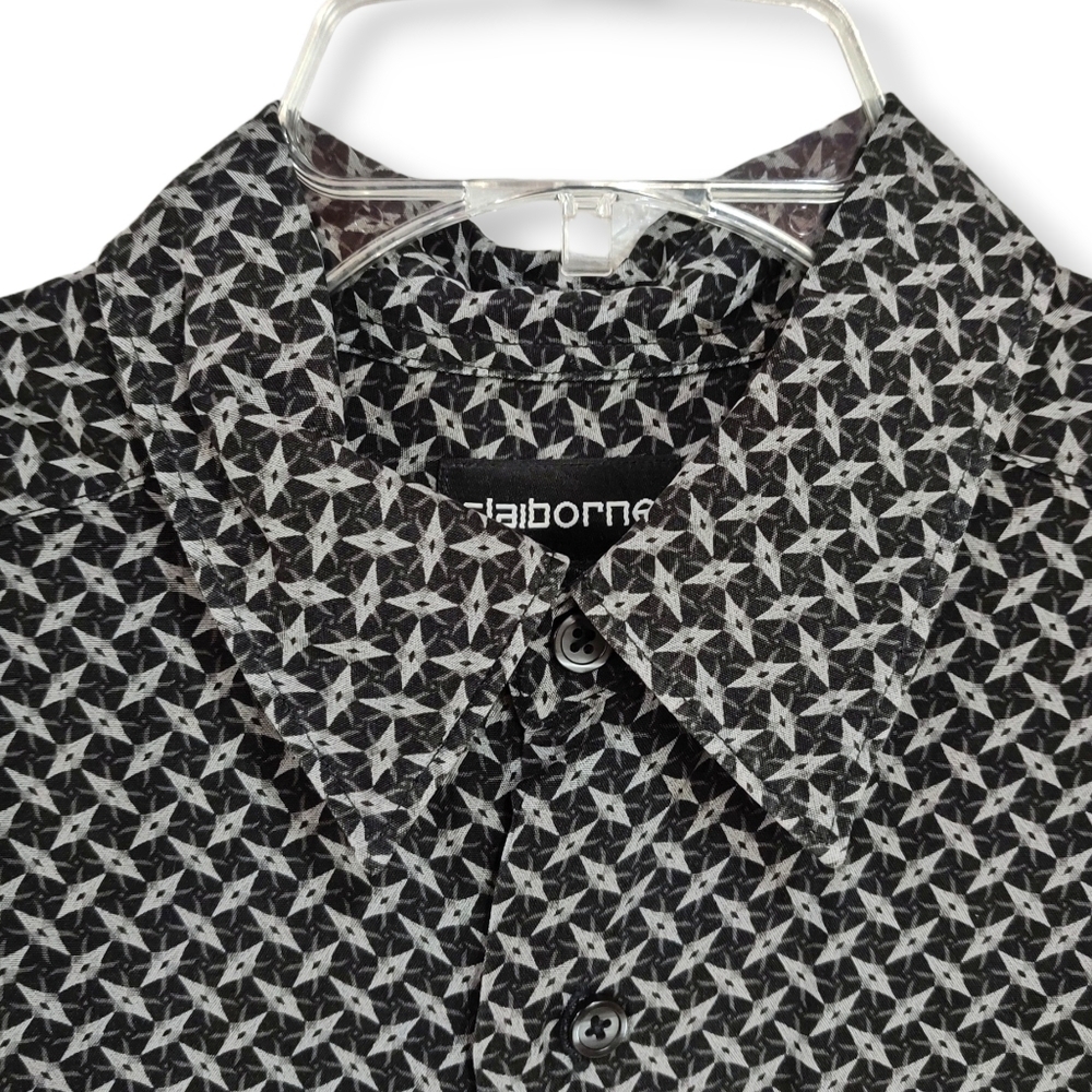 Claiborne Button Up Men's Shirt, Size Medium - Picture 3 of 6
